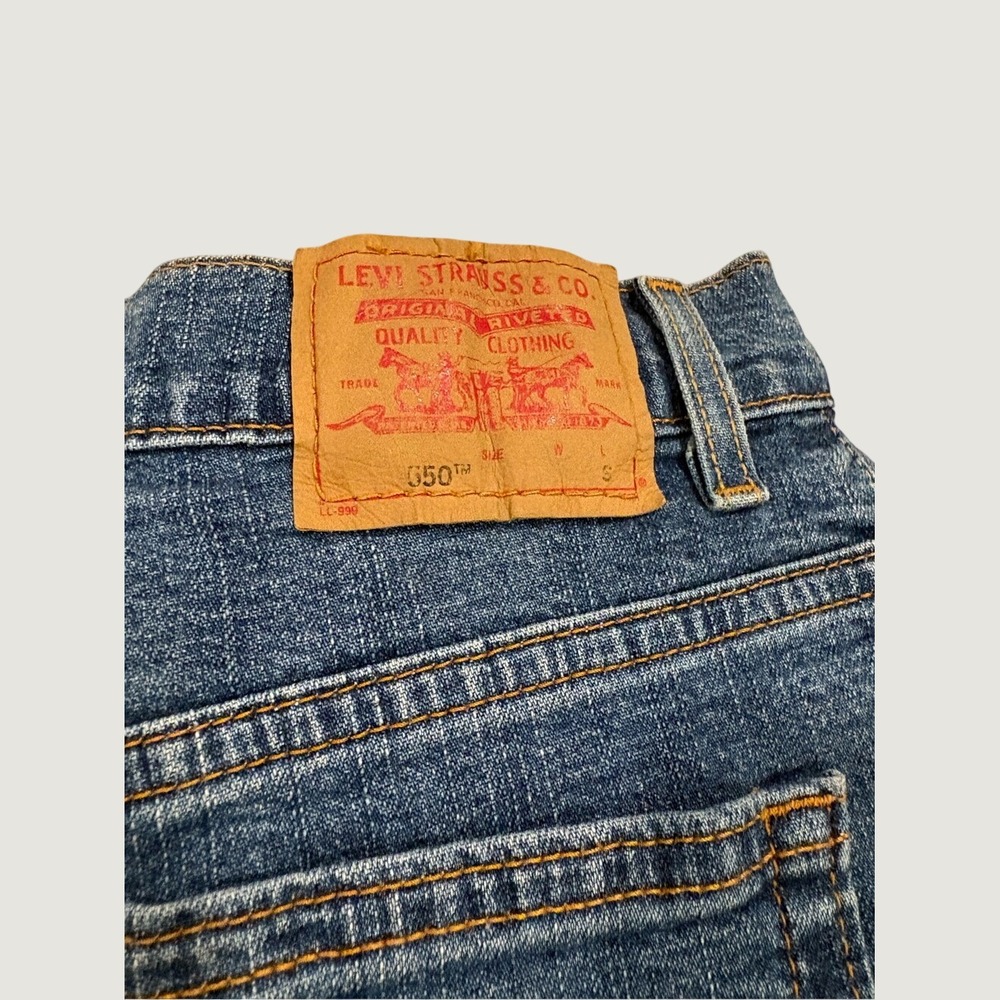 Vintage Y2K 2002 Levi's 550 Relaxed Tapered Jeans Medium Wash 4S - Picture 5 of 8